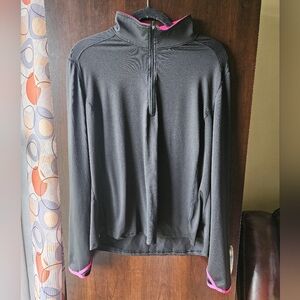Danskin Now Black Jacket with Pink Trim Size XXL